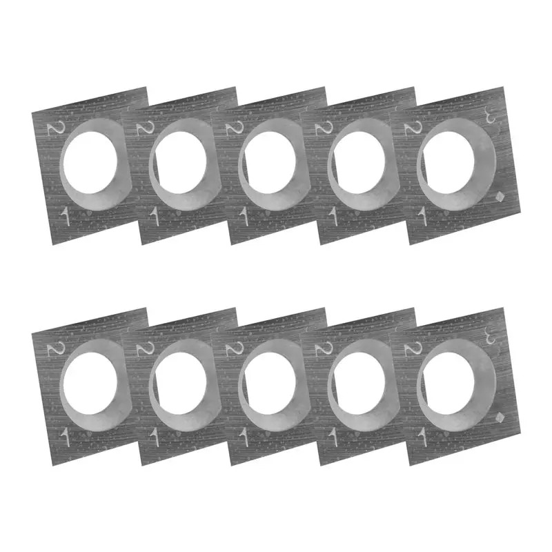 HOT 10Pcs Wood Turning Carbide Insert Blades Milling 30 Degree Lathe Chisel Replacement Blade 14X14x2mm~Jul.