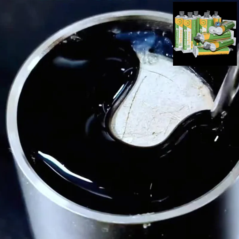 

10 шт. 50 мл эпоксидной смолы 1:1, черные клеи -50 ℃ -120 ℃ Высокотемпературные AB-клеи для склеивания металла, дерева, керамики, камня, мрамора, стали