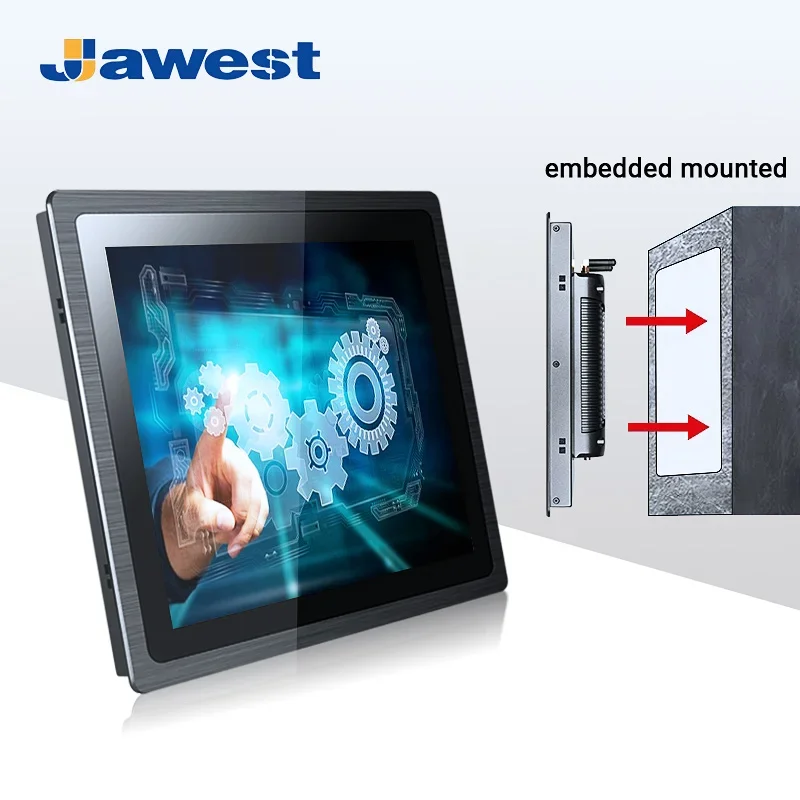 High Speed Processing Industrial Touch Panel Pc10 Inch Hmi Linux Win Android Ip65 Waterproof 8gb Ddr4 Ram Embedded Industrial Pc