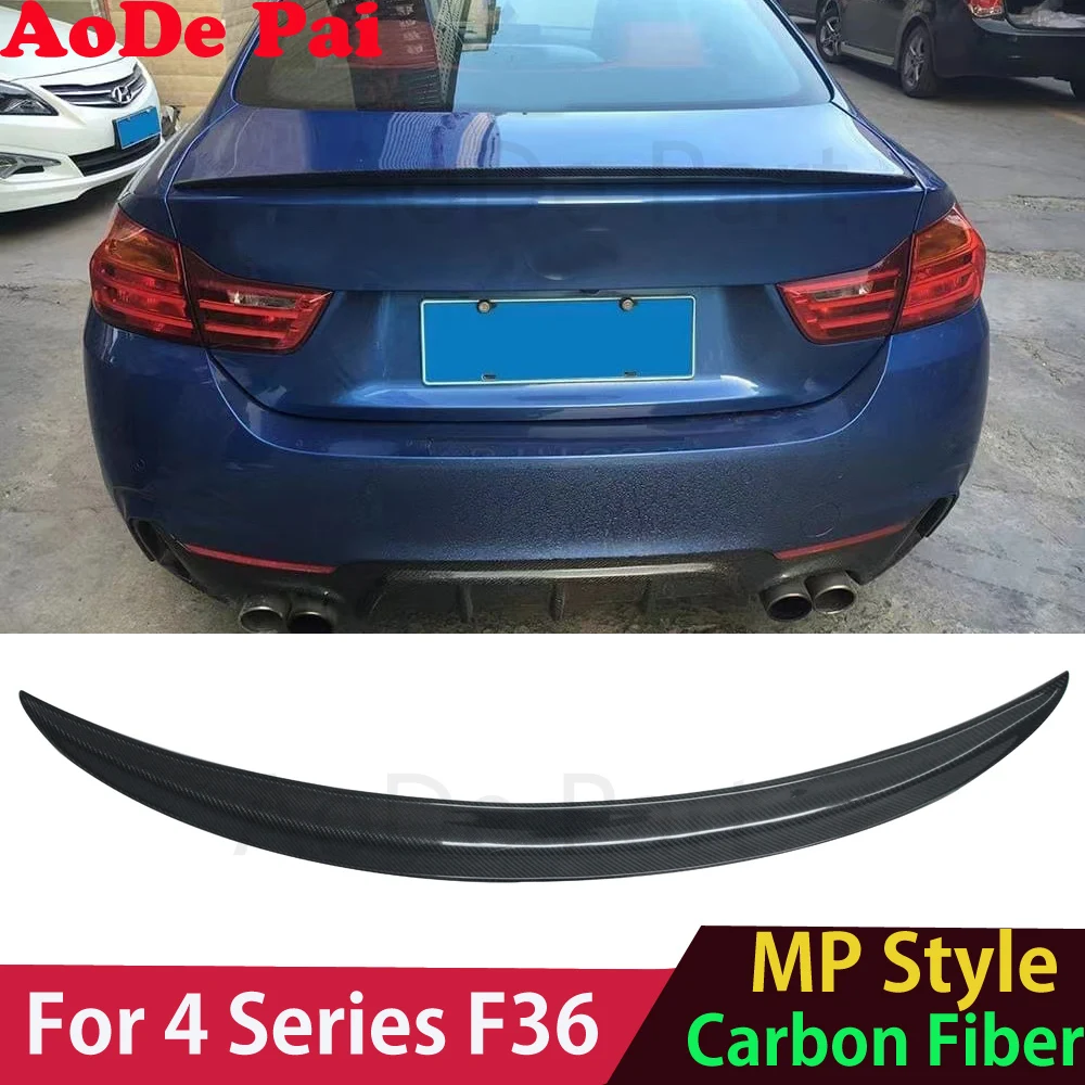 

F36 Spoiler P Performance Style Carbon Fiber Rear Boot Trunk Wings Spoiler for BMW 4 Series F36 Gran Coupe 2014-2020 418i 420i