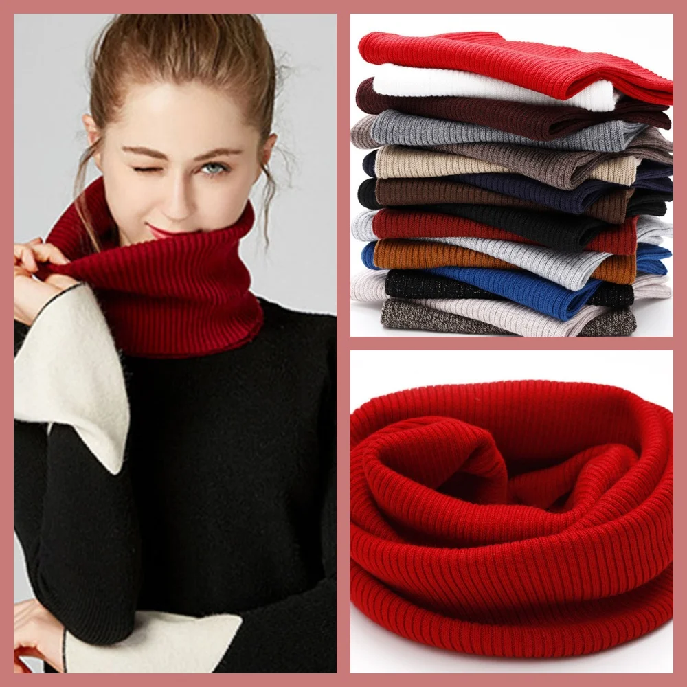 

Зимний чехол для шеи, вязаный теплый искусственный воротник, маленькая шаль, универсальный бандаж для шеи, мягкий глушитель, антихолодные накидки, уличный накладной воротник