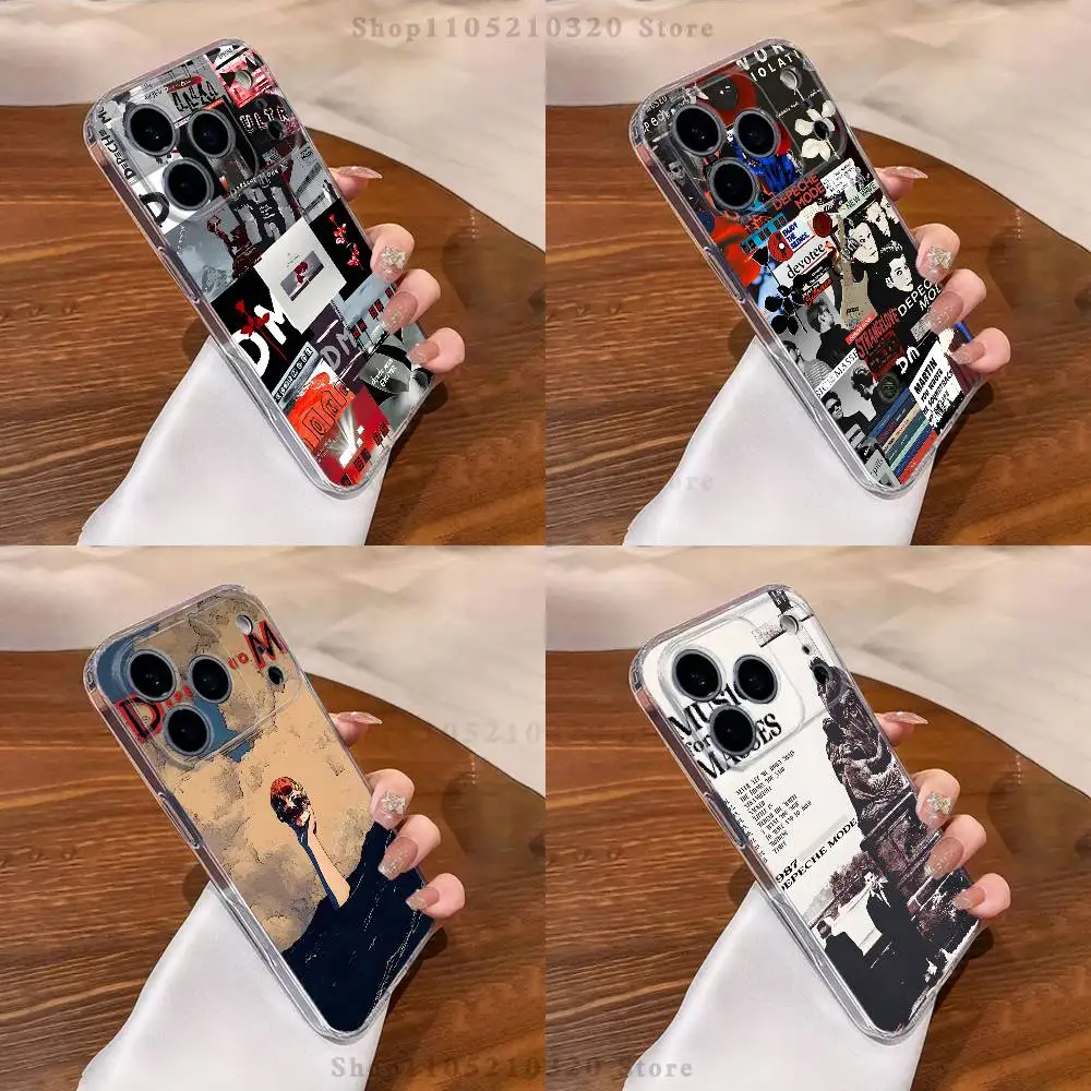 

D-DepecheS Mode Phone Case iPhone17 16 15 14 13 12 11 Pro Max Plus Mini Clear Full Back Cover Silicone Soft Shell
