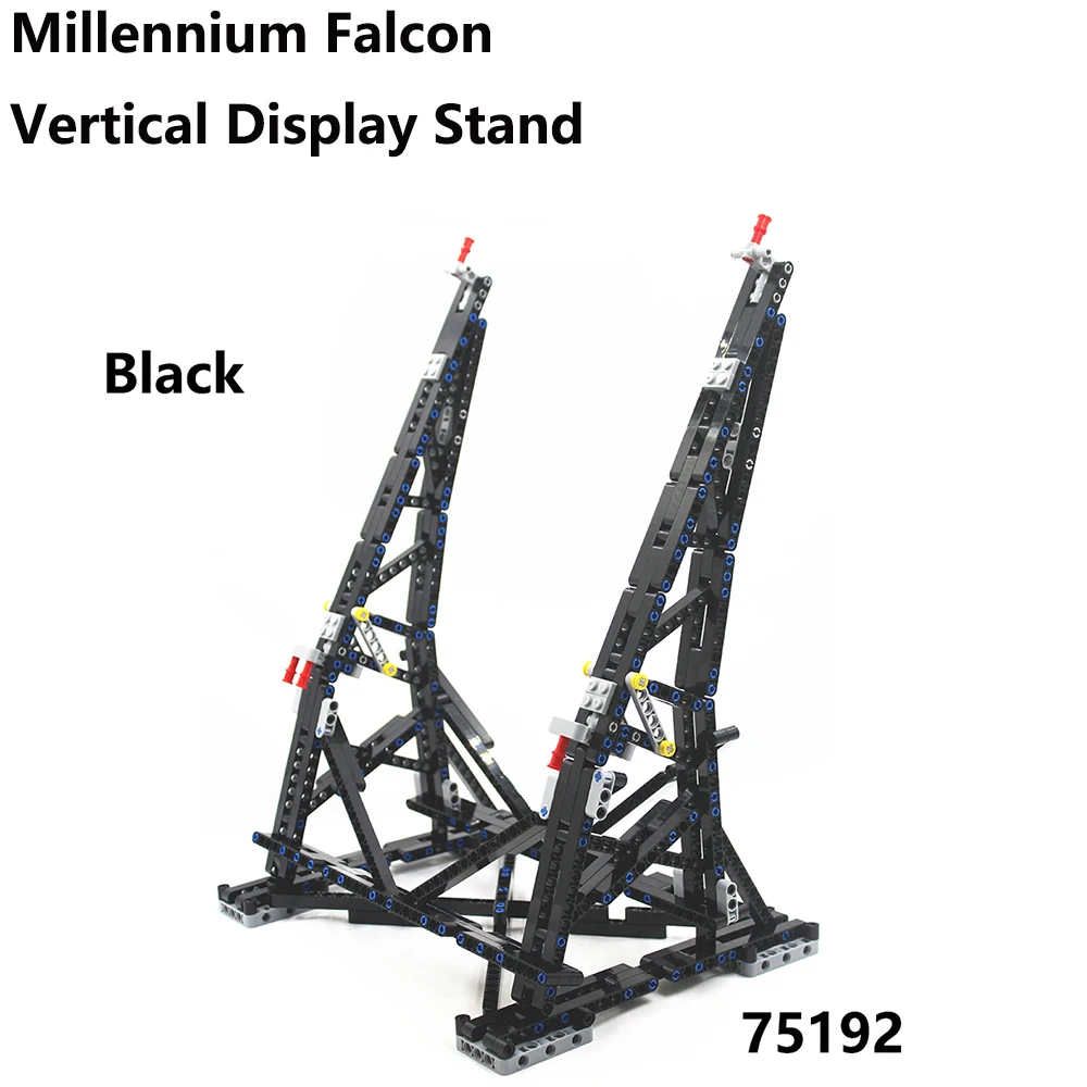 MOcテクニカル垂直ディスプレイスタンド,ミレニアムファルコンビルディングブロック用,lego互換,75192究極のモデルブロック