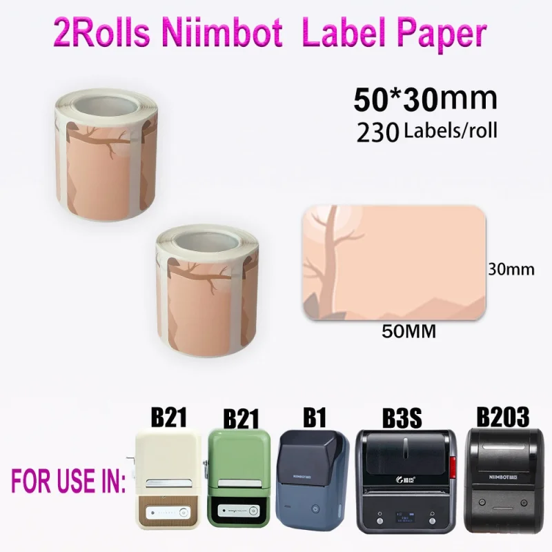 Multi-functional Niimbot B21 B1 Sticker Paper Roll for Various Labels Printing Needs Unique Design and Quality offer flexibility