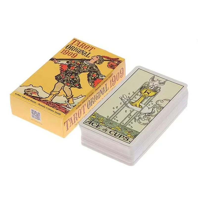 Jeu de cartes de tarot Rider Waite Smith 1909, jeu d'oracle pour débutants, édition classique de divination en anglais et espagnol, jeu de société