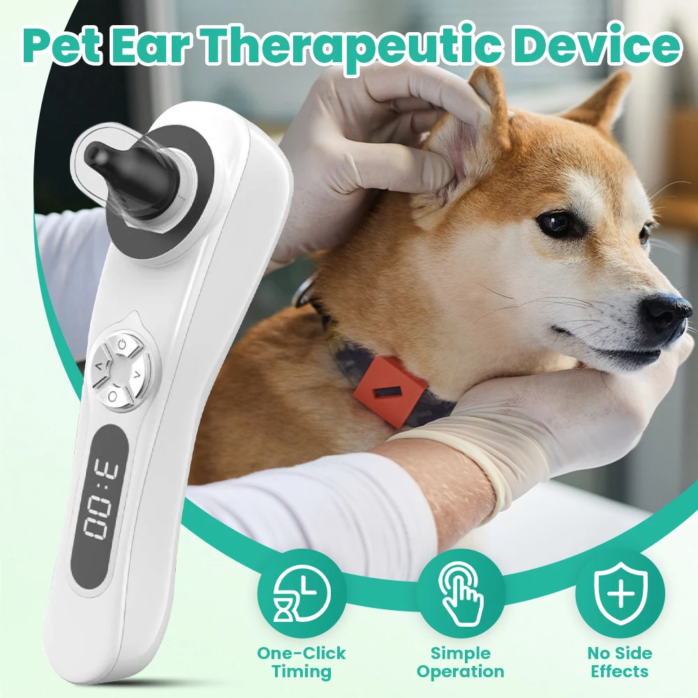 New Upgrade Cats & Dogs Pet Ear Canal Ozone Therapy Earwax Cleaner Device for Veterinary Home Clinic Hospital Care Tool