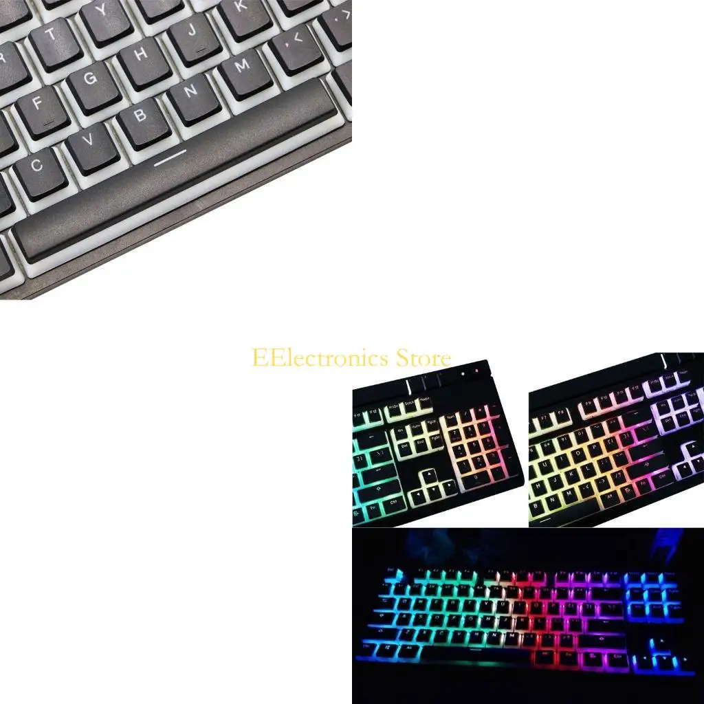 B03C PBT OEM 143 Keys Pudding Keycaps For Cherry MX Switch Mechanical Keyboard RGB Gamer Keyboards Black Switch