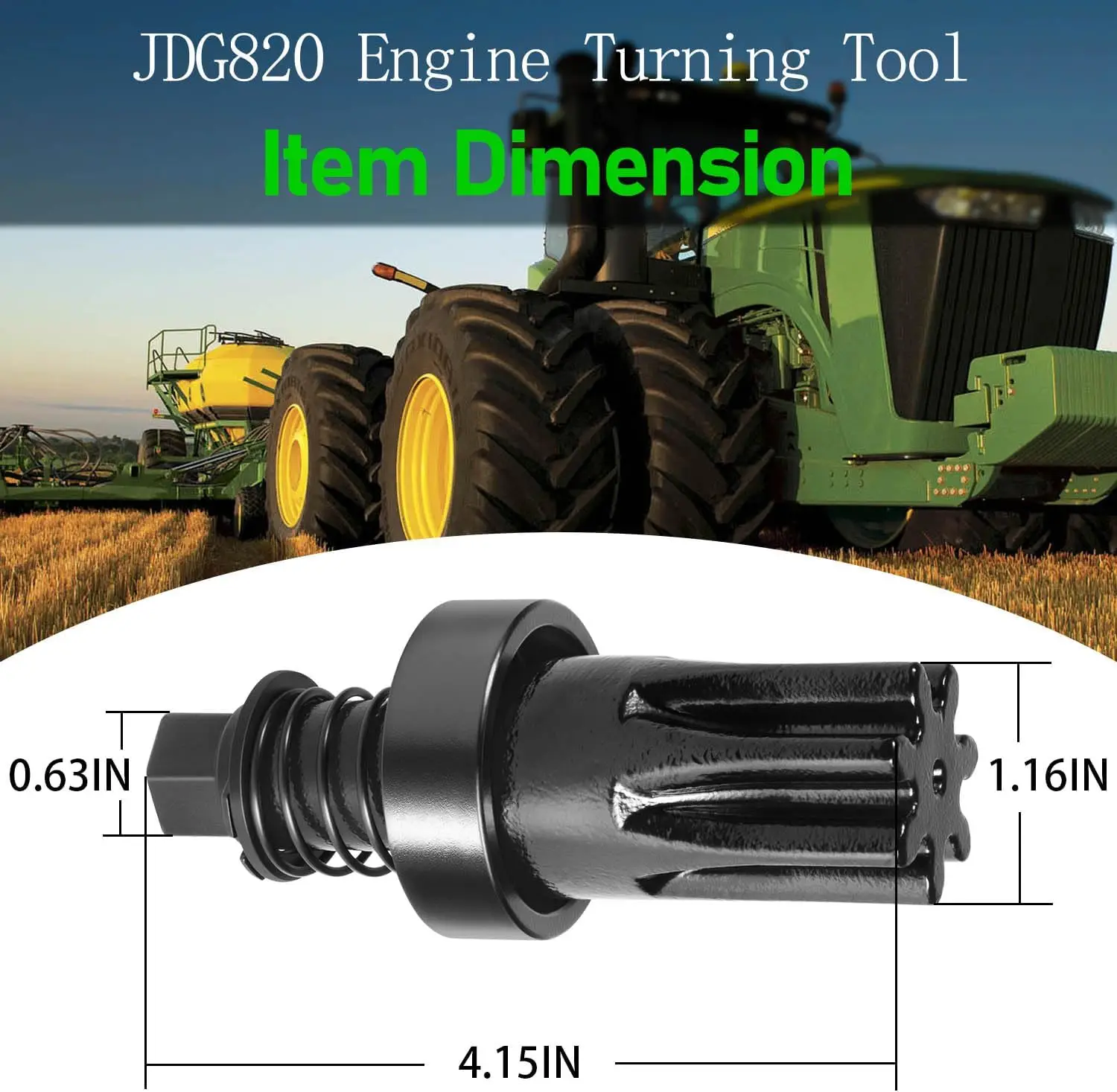 JDG820 Utensile per tornitura motore per John Deere JDE81-1, 4024, 4039, 4045, 4239, 4276, 6619, 6059, 6068, 6076, 6081, 6090, 6105, 6125,