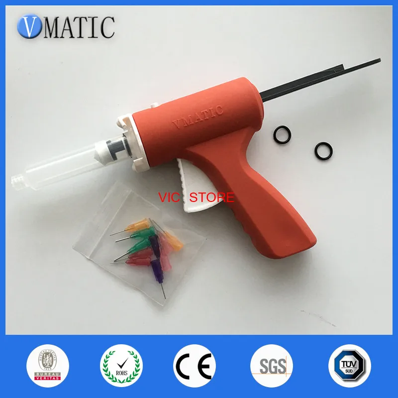 Free Shipping New Arrival Manual Dispenser Dispensing 10Cc/Ml Caulking Glue Gun With Syringe & Needles