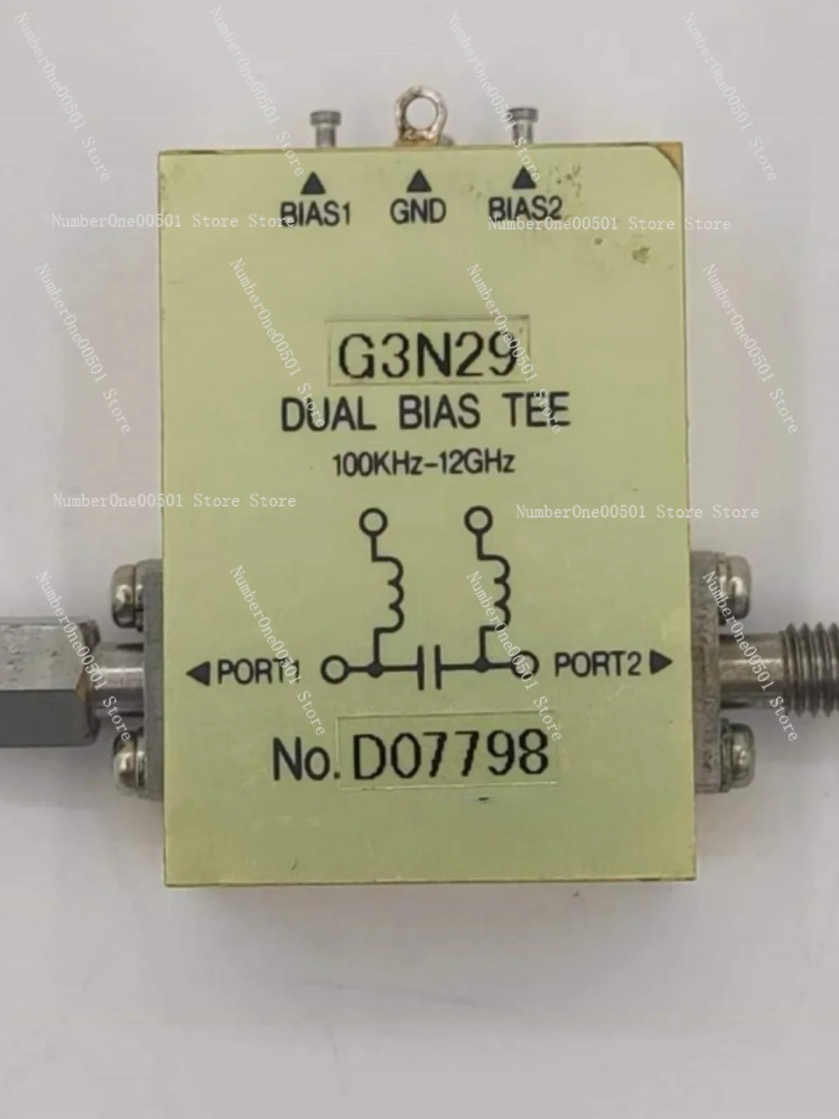 

100K-12GHz Bandwidth, RF Feed Box, Bias G3N36 Coaxial Feed G3N29