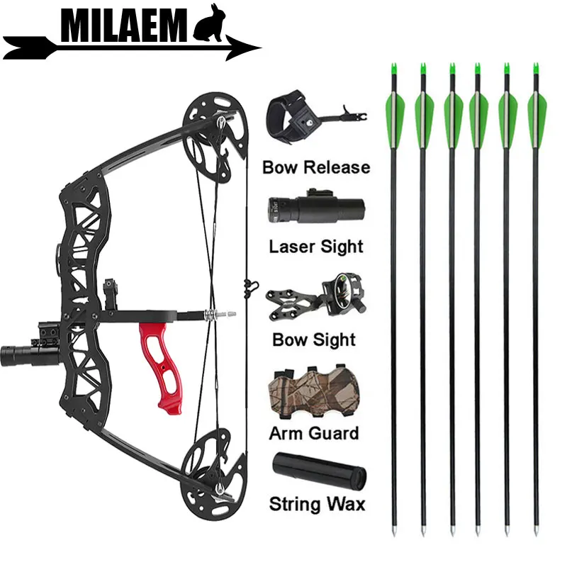 

Комплект лука из алюминиевой стрелы, 16 дюймов, 25 фунтов 23 дюйма, для стрельбы из лука, для рыбалки, охоты, для правой и левой руки, аксессуары для стрельбы