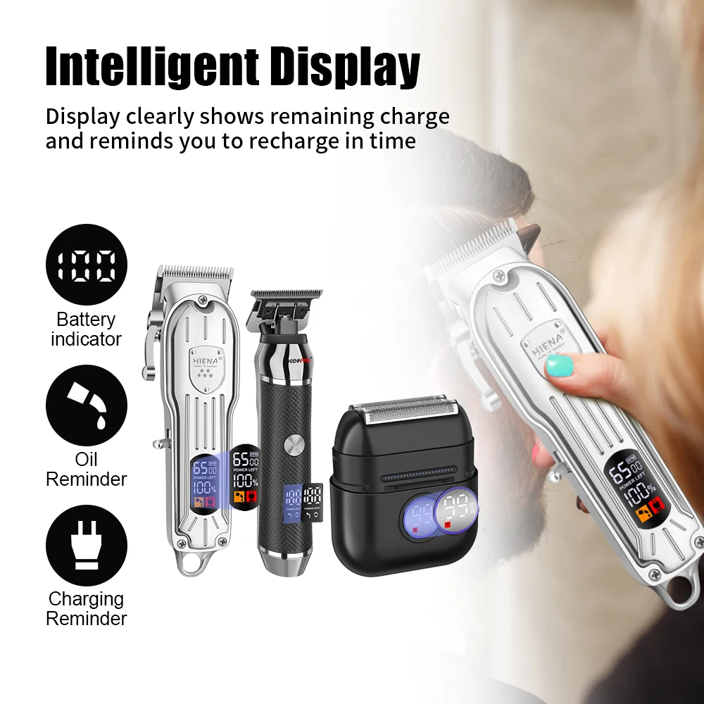 hair cutting combination electric shaver rechargeable professional men's hair clipper carving  Set Professional High end