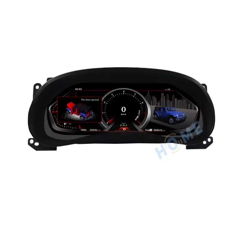 

12.3-inch LCD Odometer for Wrangler 2011-2017 Interior Retrofit Kit Digital Dashboard Linux System