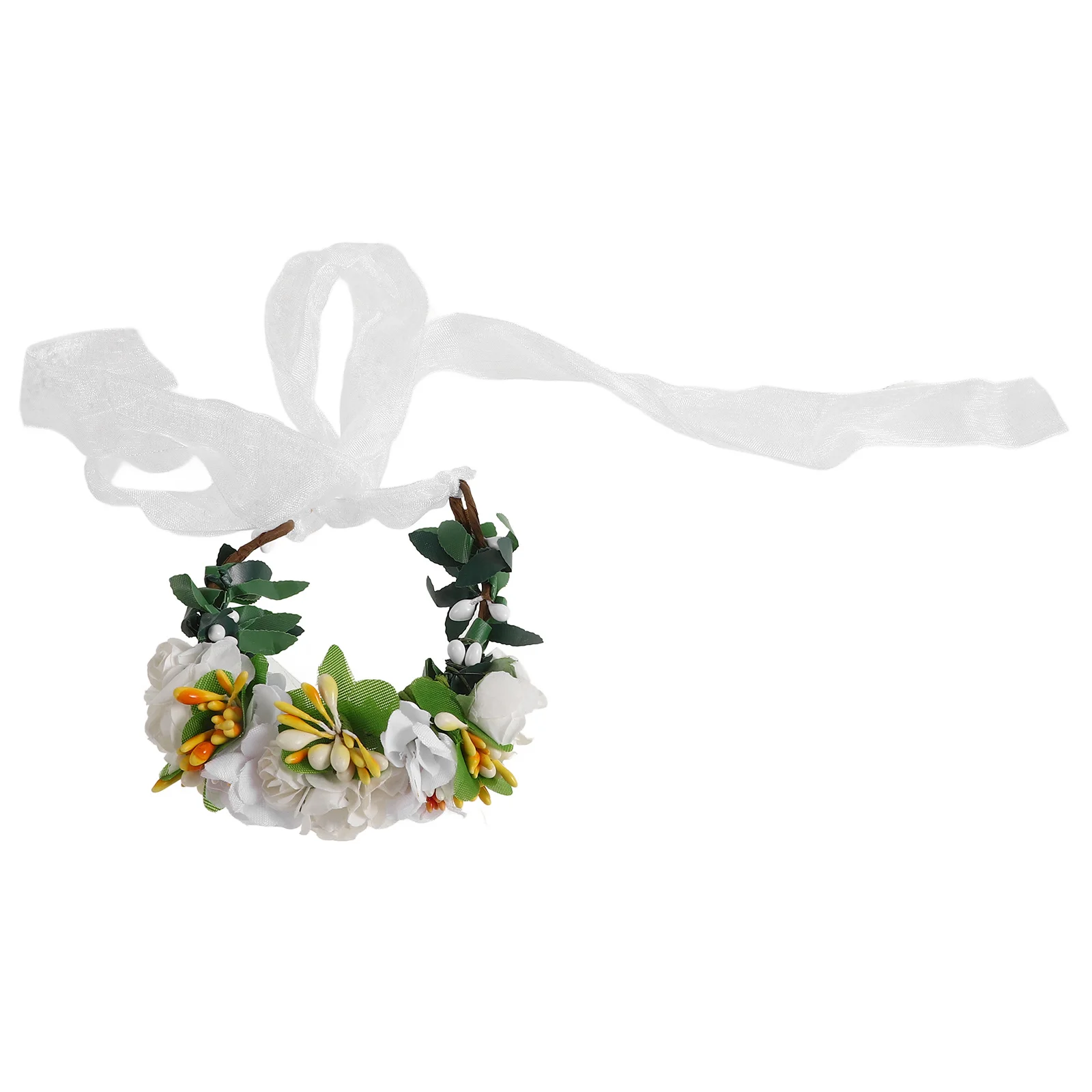 

Flower Pet Collar Cat Dog Dual Use Simulation Flower Headband Comfortable Skin Friendly Daily Party Birthday Wedding Photo