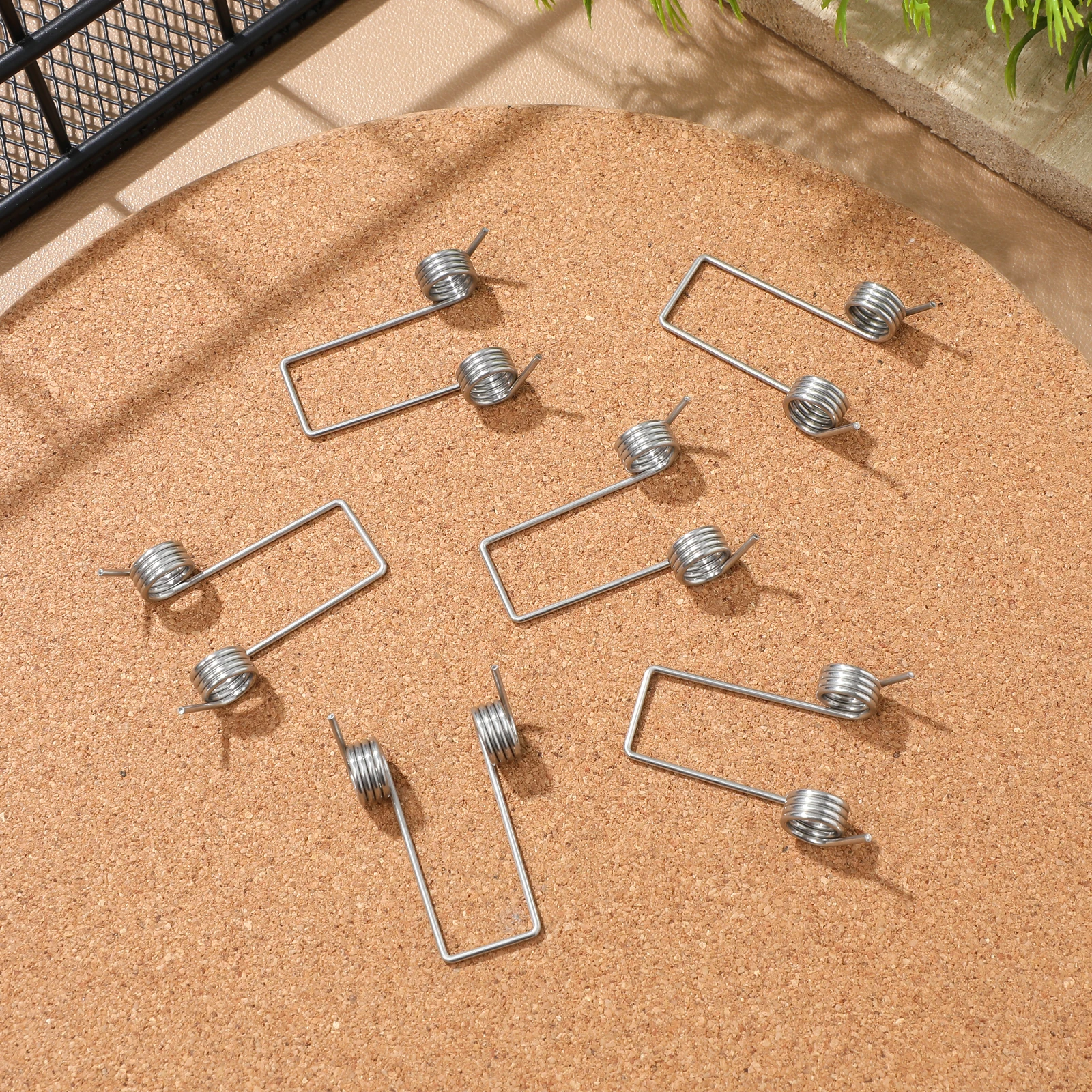 6 Pcs Trash Can Accessories Garbage Pail Torsional Springs For Stainless Steel