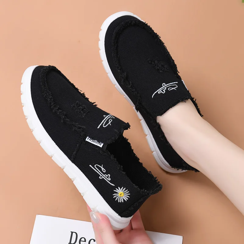 الأحذية القماشية النسائية عصرية ومتعددة الاستخدامات وعصرية وغير رسمية ومريحة وقابلة للتنفس #5