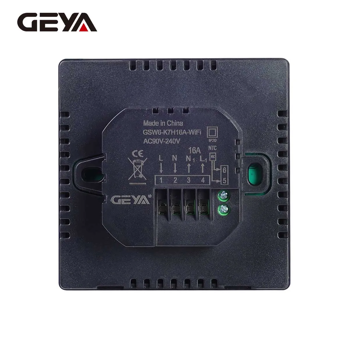 منظم الحرارة الذكي GEYA Tuya WIFI - مفتاح التحكم في درجة حرارة تسخين الأرضية والكهربائية