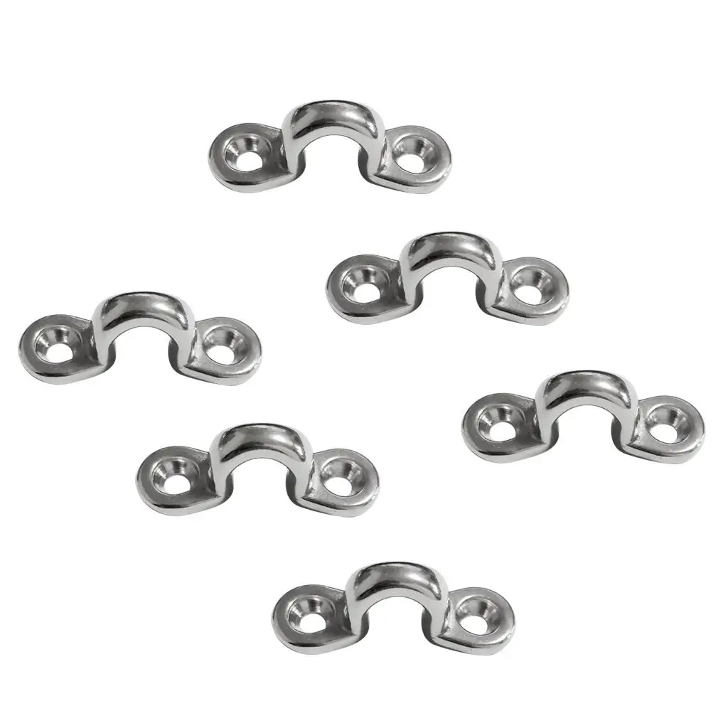 Marine Pad Eye Stainless Steel Deck Anchor Eye Strap Fitting Hardware for Kayak Boat Bimini Canopy Use