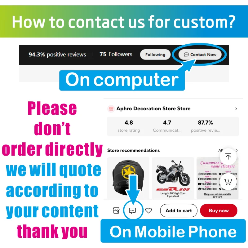 Custom Your Logo Text Car PVC Stickers Customized Anime Sticker Ink Print Colorful Logo Decals Personalised Decorative