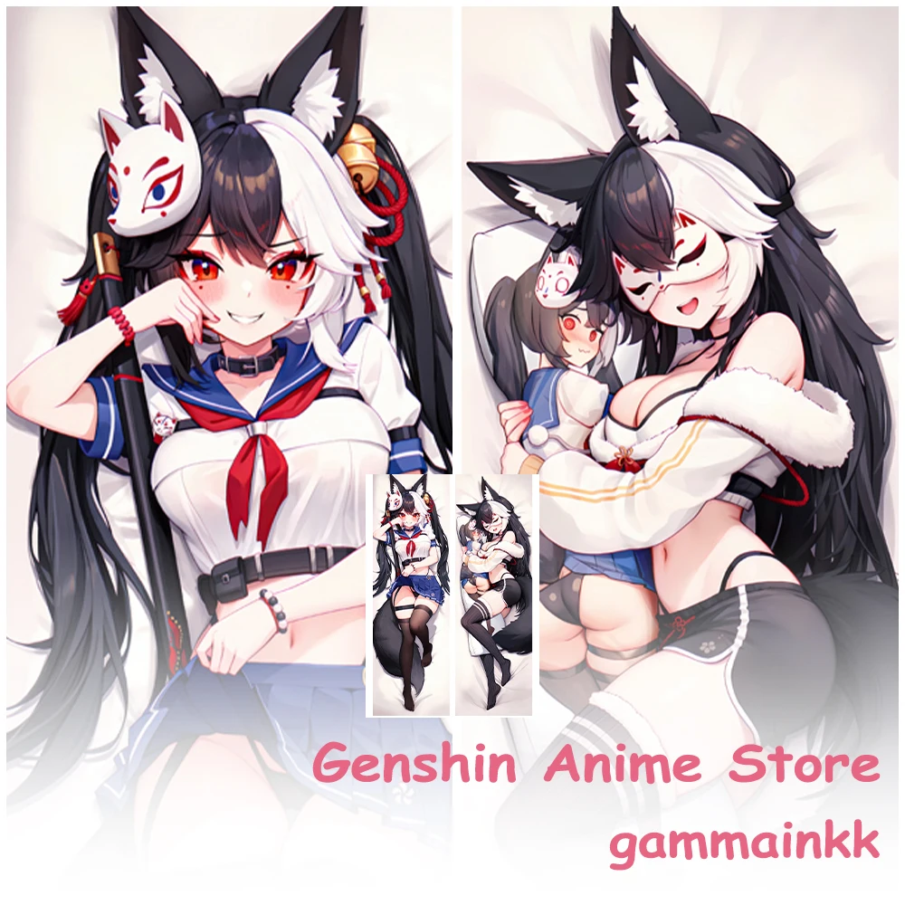 

Cartoon VTuber Gammainkk Fullbody Dakimakura Cover Cosplay Props Anime Double-Sided Printed Decoration Otaku Pillow Cover