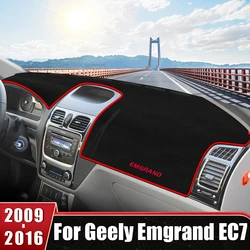 車のダッシュボードカバーマット、滑り止めパッドアクセサリー、geely mgrankec7、ec715、ec718、2009、2010、2011、2012、2013、2014、2015、2016に適合