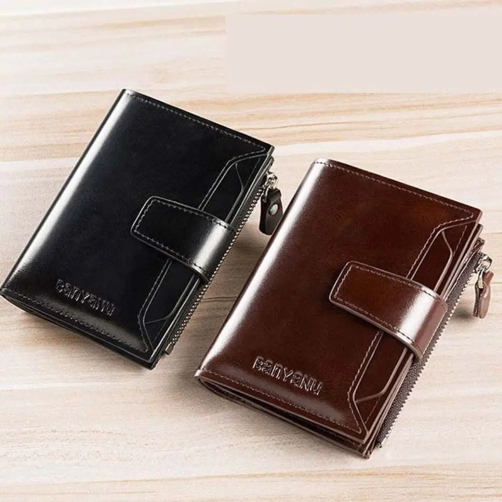Креативный кошелек для мужчин, кошелек из искусственной кожи, брендовый сложенный кошелек, деловой клатч, кошелек для монет, большой вместительный держатель для удостоверений личности, путешествия