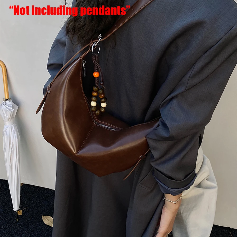 

Popular Retro Crescent-Shaped Bag, New Style for Autumn and Winter, High-End Commuter Shoulder Bag, Niche Crossbody Bag