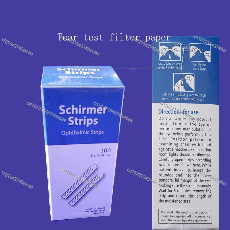 Papier fluorescynowy sodowy do testów indyjskich, papier filtracyjny do testów rozdarcia, pasek fluorescencyjny, narzędzie do badania wzroku, pakowane pojedynczo. — zdjęcie produktu 3