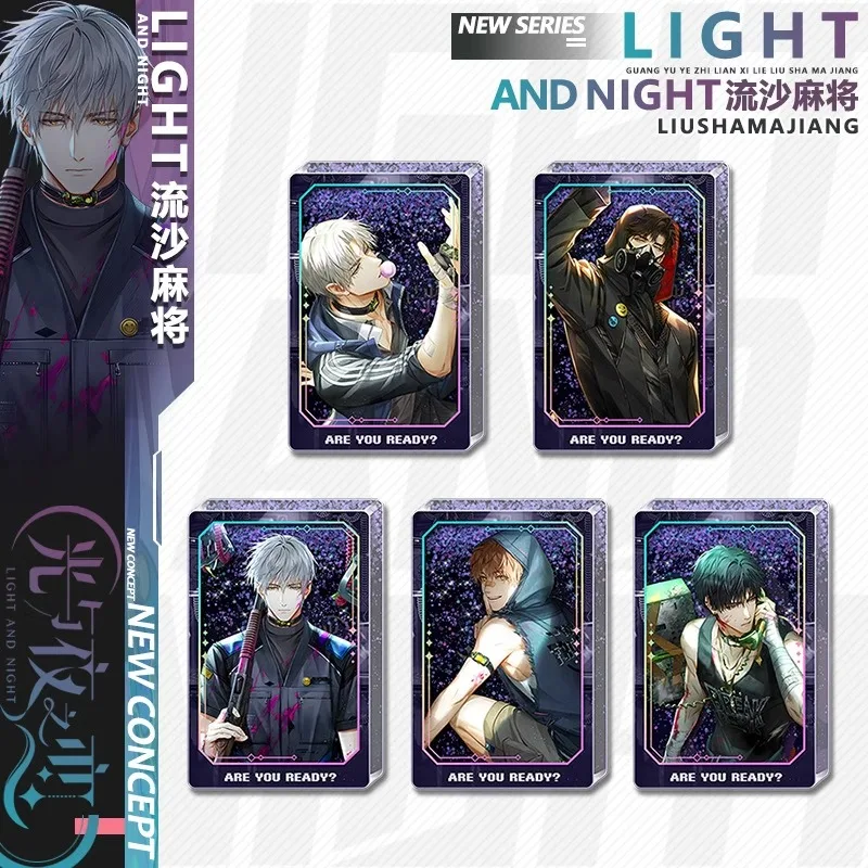 Anime Light and Night Osborn Evan Sariel Charlie Jesse Cosplay Acrylic card brick quadrel Decoration Ornament Quicksand mahjong