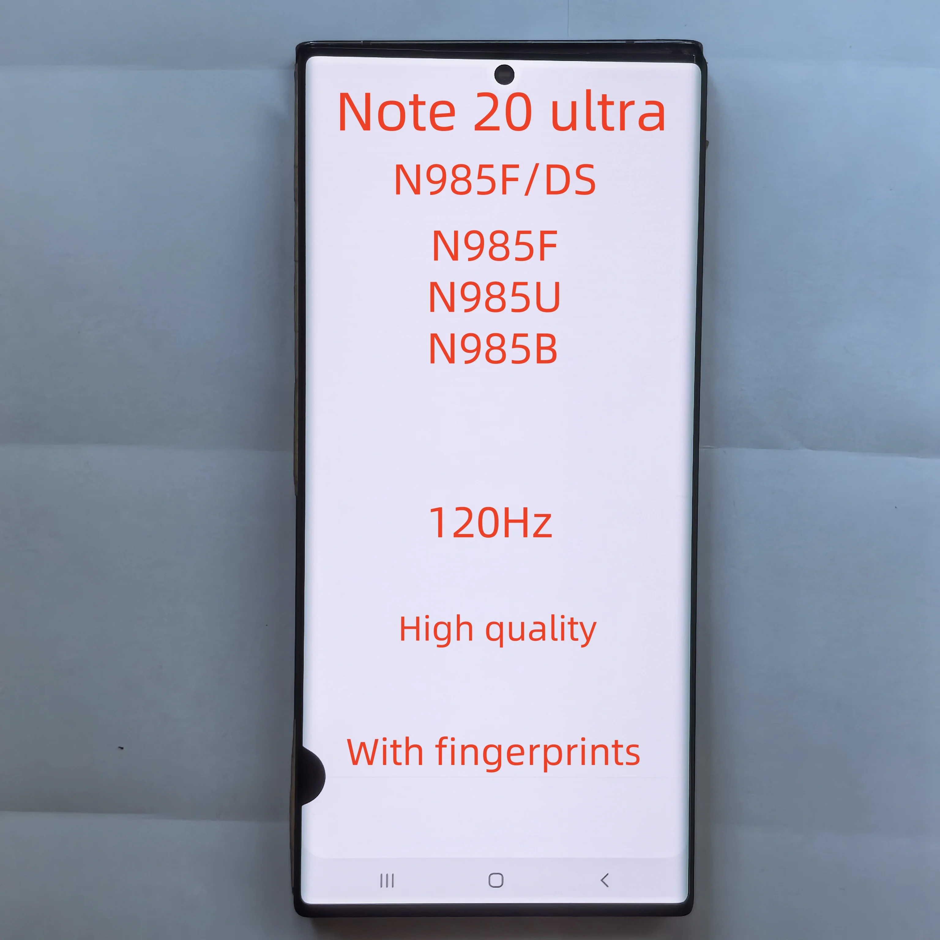 

Pop с дефектами Super AMOLED Note 20 Ultra ЖК-дисплей для Samsung Galary SM-N985F N986U ЖК-дисплей с цифровым преобразователем сенсорного экрана в сборе Pa