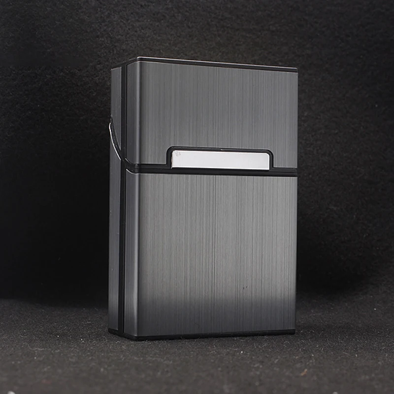 New Aluminum Alloy Cigarette Case Tobacco Holder Pocket Box Moisture-proof Storage Container Exquisite Accessories Gifts