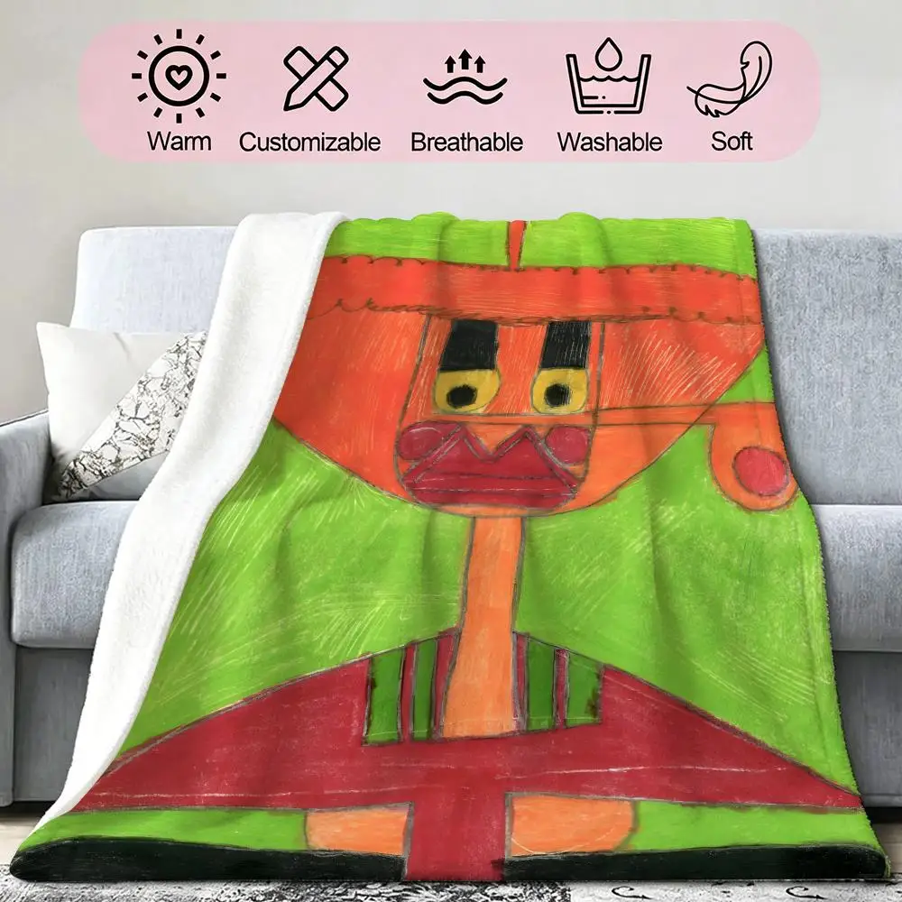 Anthony C-Coleman Famous Artist Throw Soft Cozy Flannel Blanket for Couch Sofa Bed, Mid-Century Modern Art Lover Gift