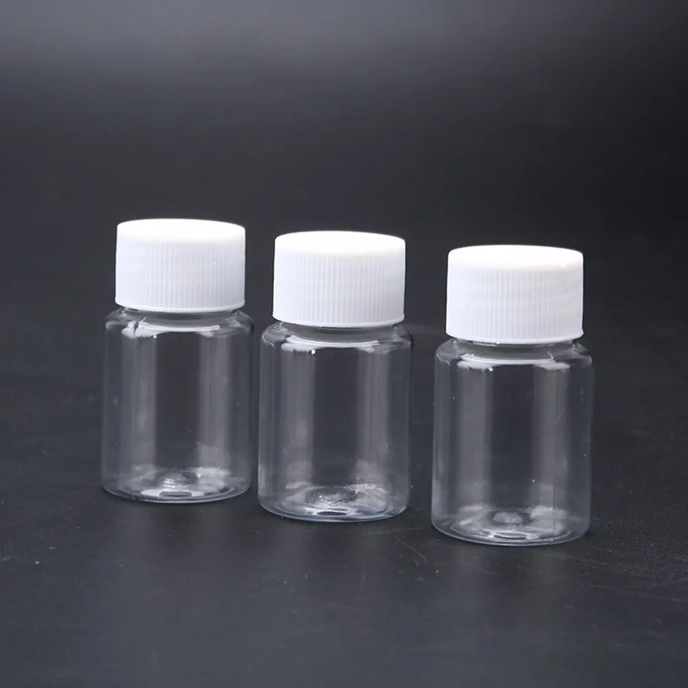 

30 pcs Transparent Plastic Bottles 50Ml Clear Container For Pigment Solid Liquid Dispensing Medicine Storage Beads