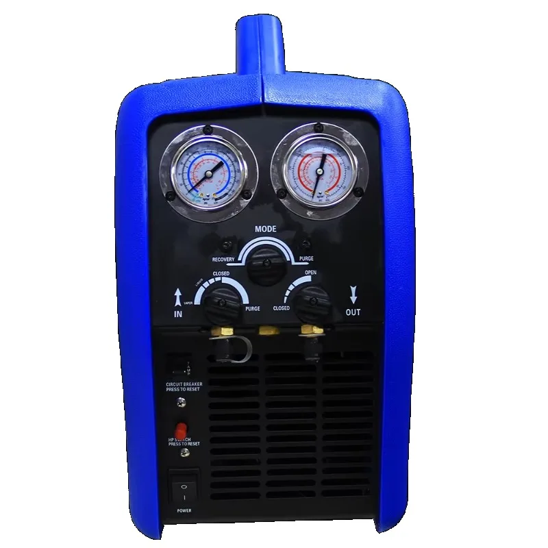

Portable refrigerant recovery and recovery machine