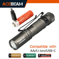 ACEBEAM High CRI EDC Flashlight Pokelit AA Rechargeable LED Flashlights Wide Voltage Mini Torch For Camping Survival Convoy Work