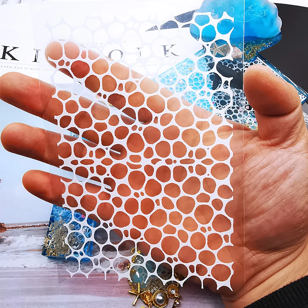 Silikonowy świat żywicy epoksydowej materiał do wypełniania Ocean White Water Ripple DIY naklejka z żywicy akcesoria do wyrobu biżuterii — zdjęcie 4