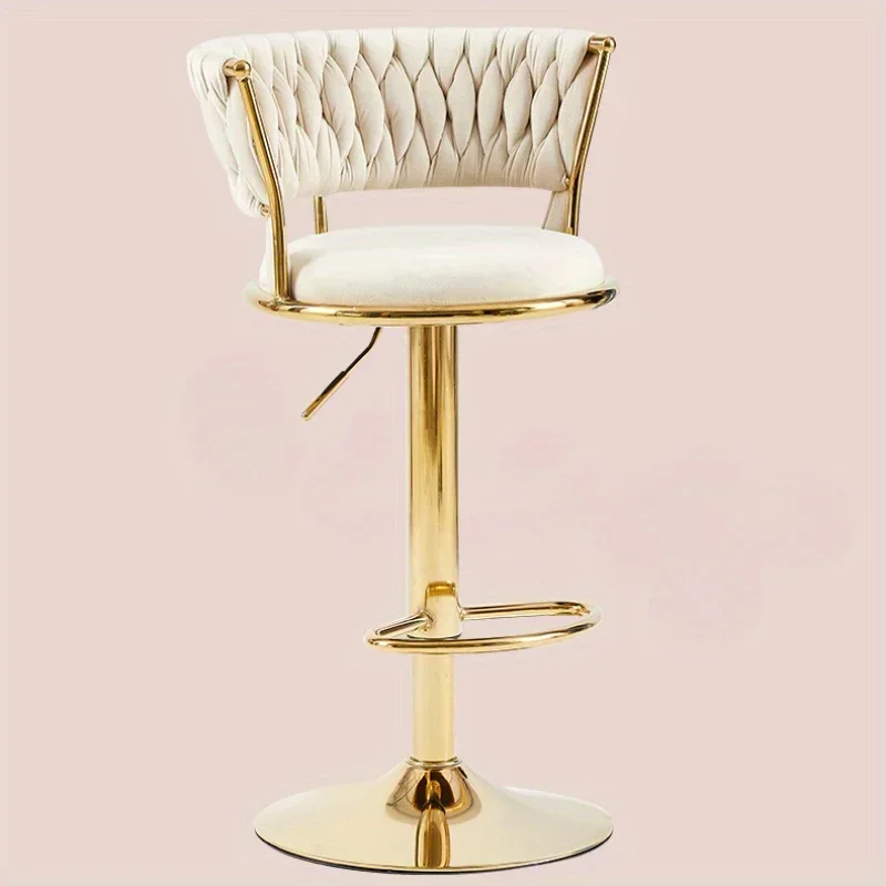 كرسي بار فاخر قابل للتعديل للمكتب مع مسند ظهر عالي الرفع كرسي طويل الساق على الطراز الشمالي أثاث هوكري كوكين نوفودركني #5