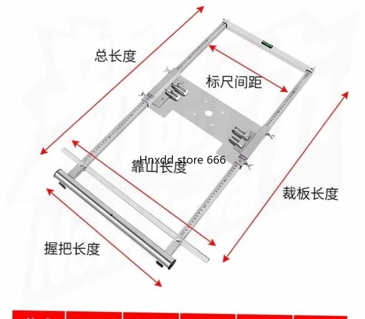 Household small desktop flip-chip cutting machine modified positioning shelf base trimmer