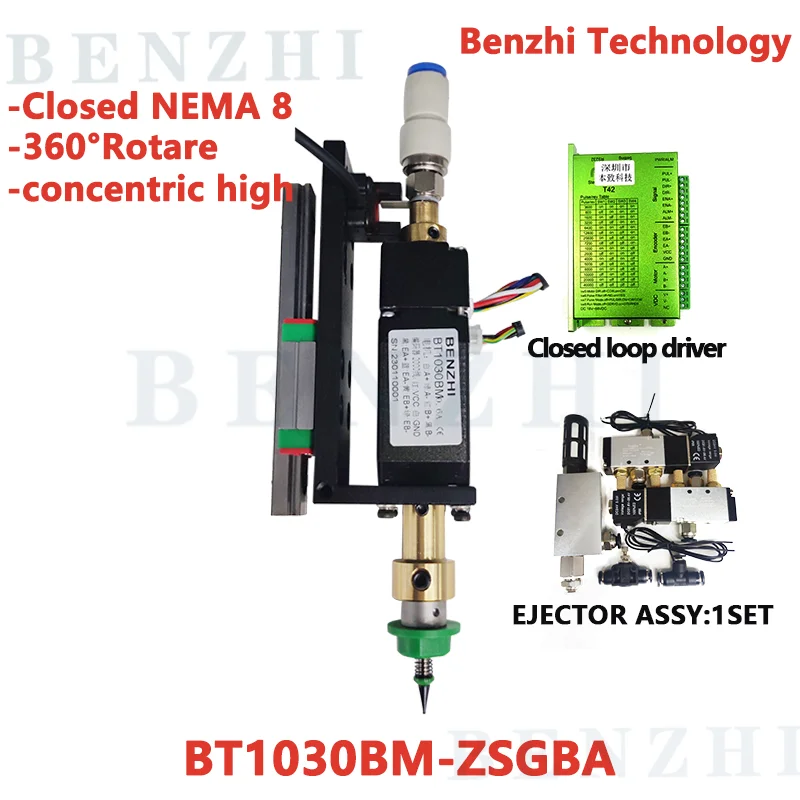 BT1030BM SMT HEAD Closed Nema8 hollow shaft stepper for pick place head SMT DIY mountor 5mm special connector nozzle