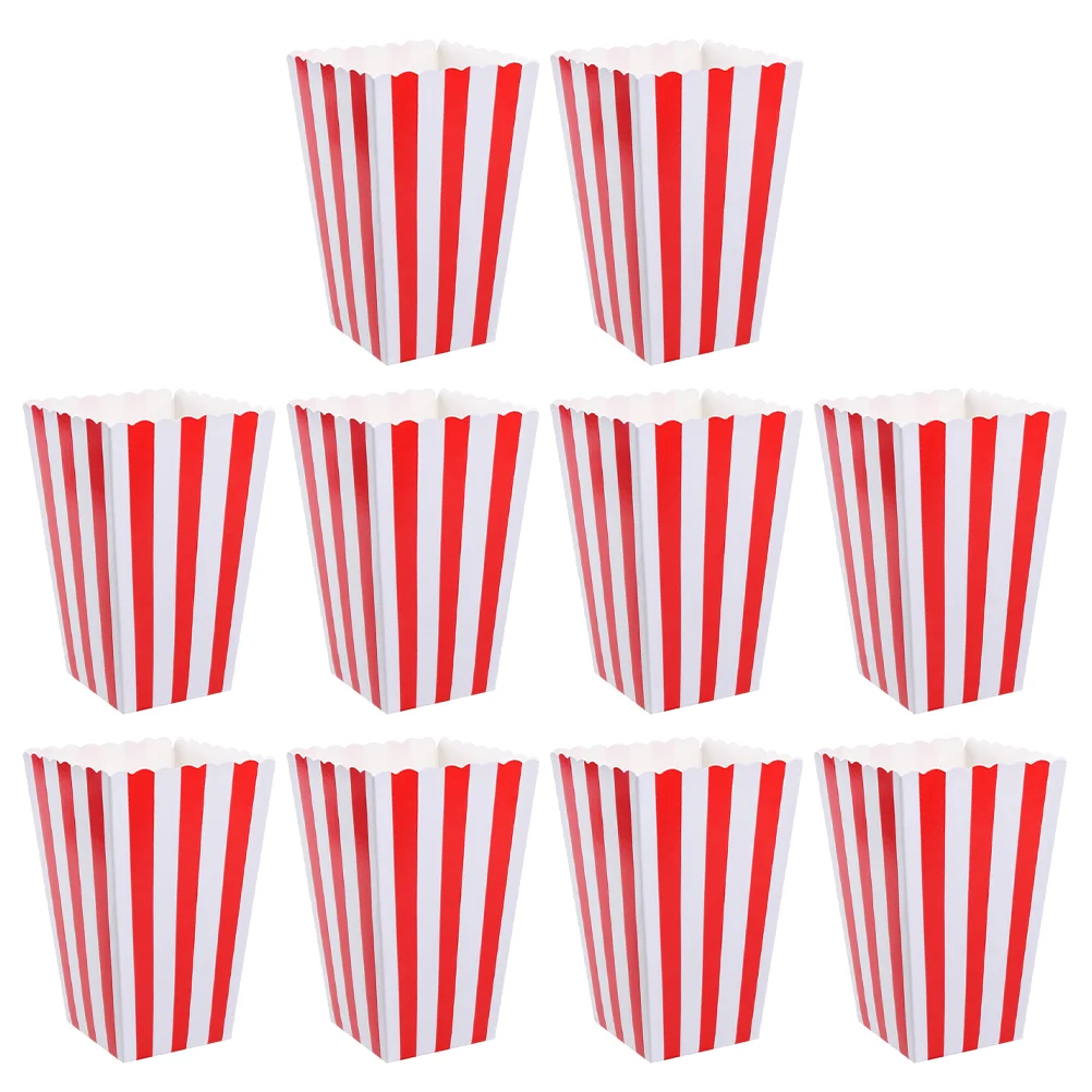 

10 Pcs Popcorn Holder Carton Machine Holders Halloween Movie Theme Party Supplies