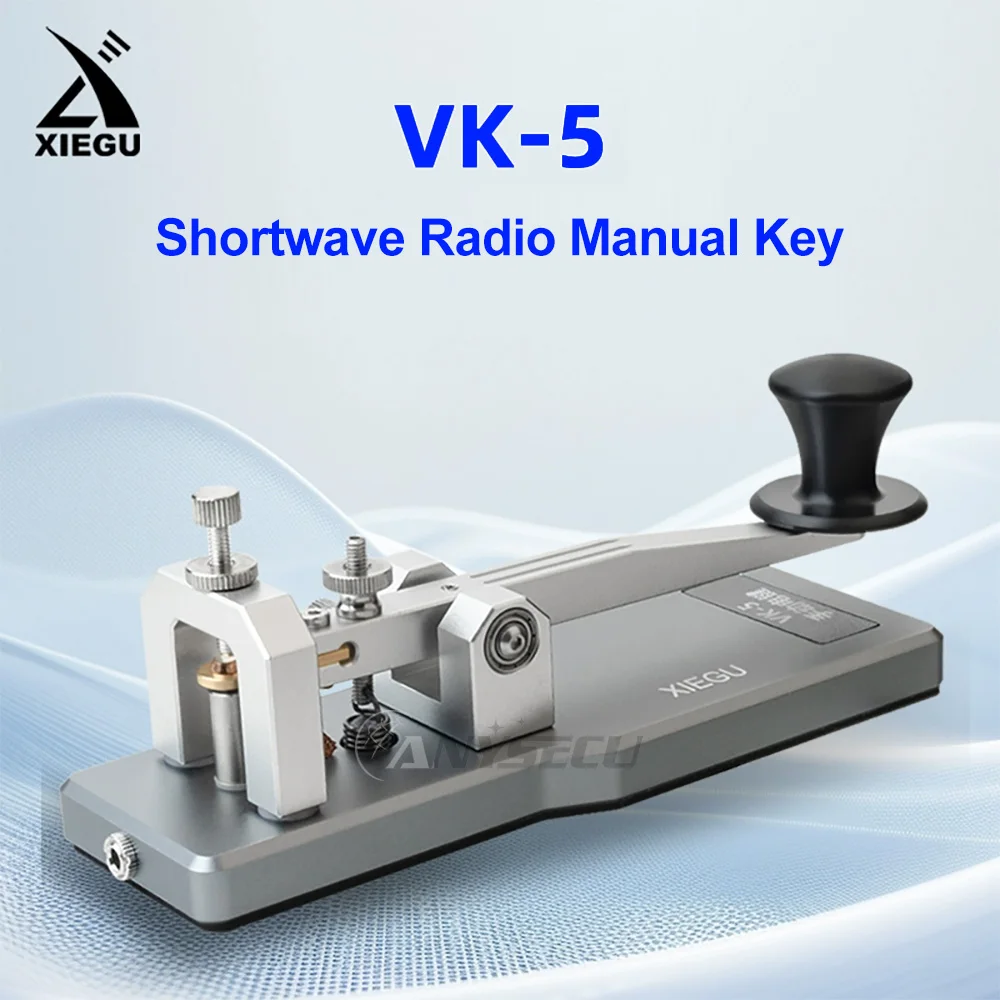

Xiegu Electric Key 3.5mm VK-5 shortwave radio manual key Morse Code radio transmission key Aluminum alloy base