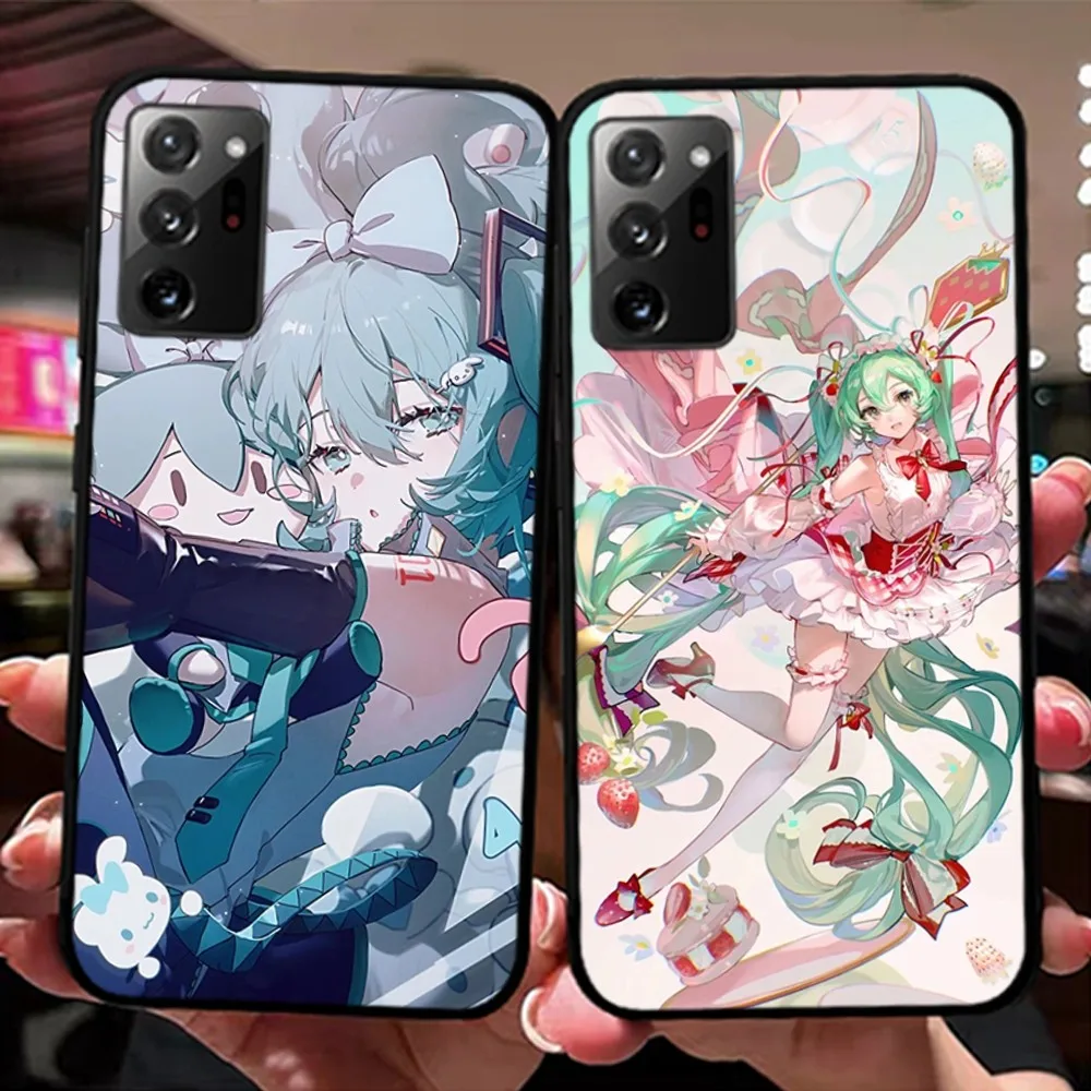 H-Hatsune M-Miku Anime girl Phone Case For Samsung Note 8 9 10 20 pro plus lite M 10 11 20 30 21 31 51 A 21 22 42 02 03