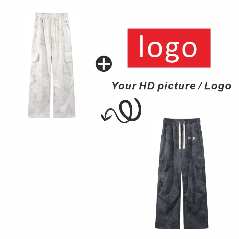 Pantaloni da lavoro americani hip-hop retrò batik casual vestibilità ampia taglie forti