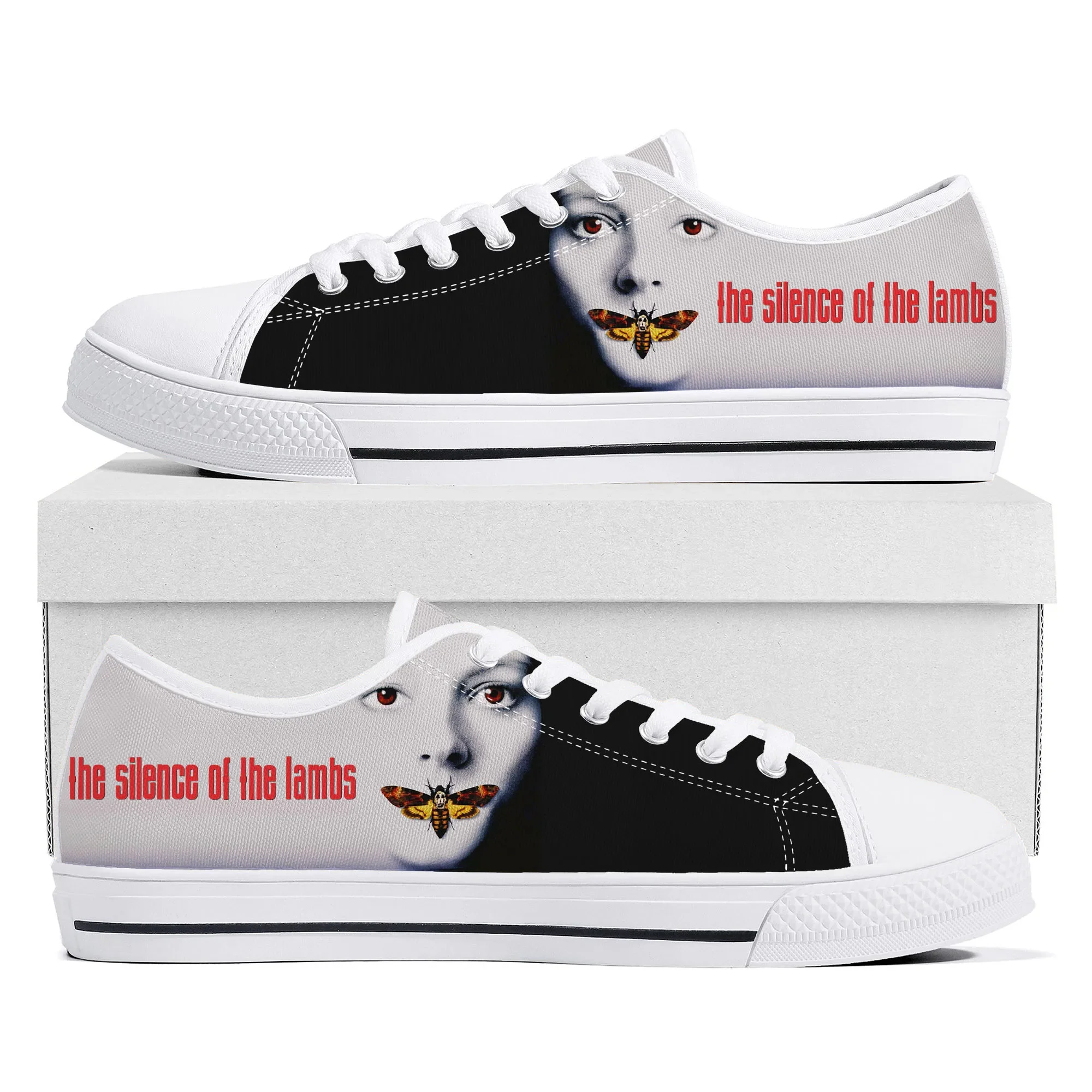 

Silence of the Lambs Low Top Sneakers Mens Womens Teenager High Quality Canvas Sneaker couple Casual Shoes Custom Made DIY Shoe