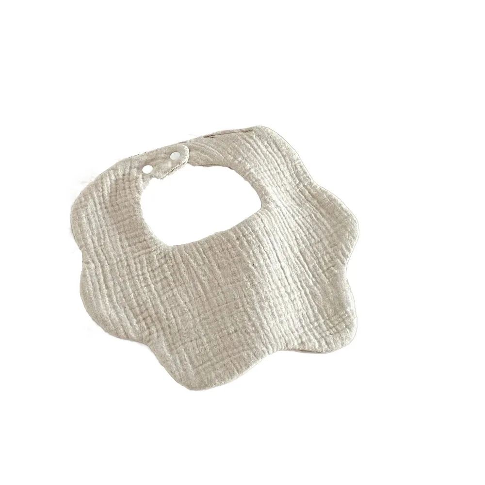 

Feeding Anti-vomiting Bibs Cotton Yarn Waterproof Baby Drooling Bibs Round Neck Korean Style Saliva Towel Cloths