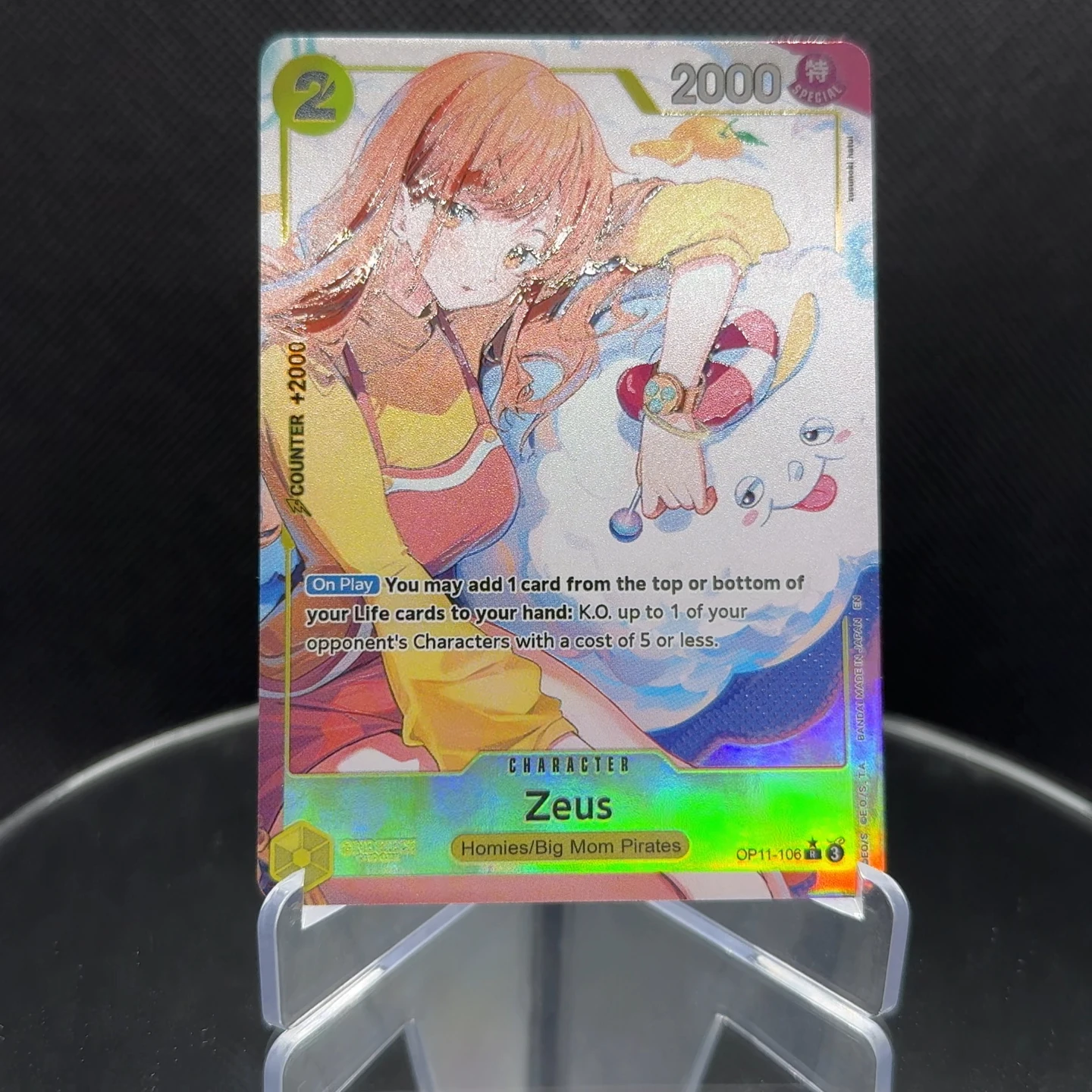One Piece TCG Nami Zeus Rare Card OP11-106