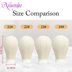 Canvas Wig Head Wig Stand 21-24inch Mannequin Head for Hairstyling Displaying Making Wig Stand With Head Wig Supports Holder