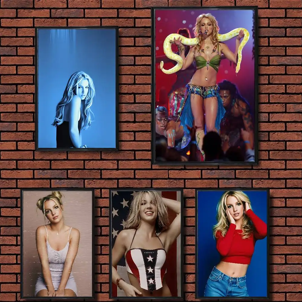 

Toxic B Pop Britney Spears Poster Trendy Wall Art For Coffee Office Bar Decoration Best Gift Good Sticker Printed On PP Paper