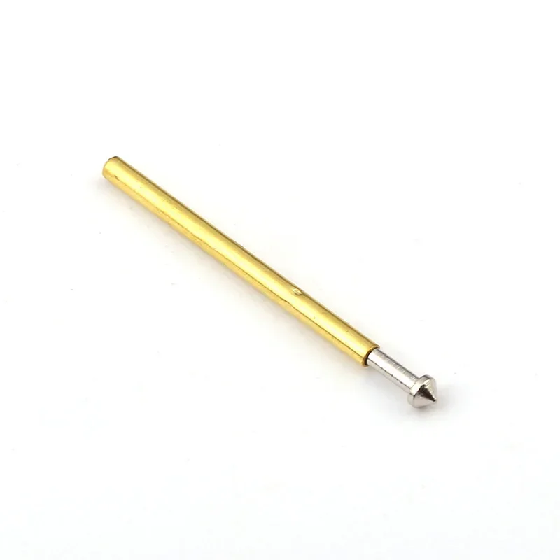 100PCS P160-E3 Nickel Plated Springs Test Pin Brass Tube Outer Diameter 1.36mm Total Length 24.5mm PCB Probe