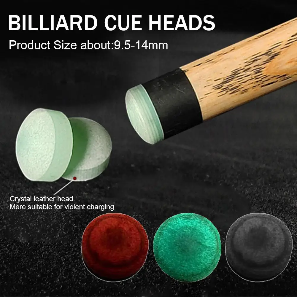 

9.5-14mm Billiard Cue Strong Hardness Stick Tip Billiard Billiard Replacement Protector Slipon Accessories Durabl D1j2